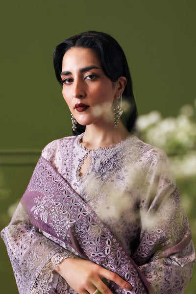 Afrozeh Empress lilac embroidered lawn suit, photo 4
