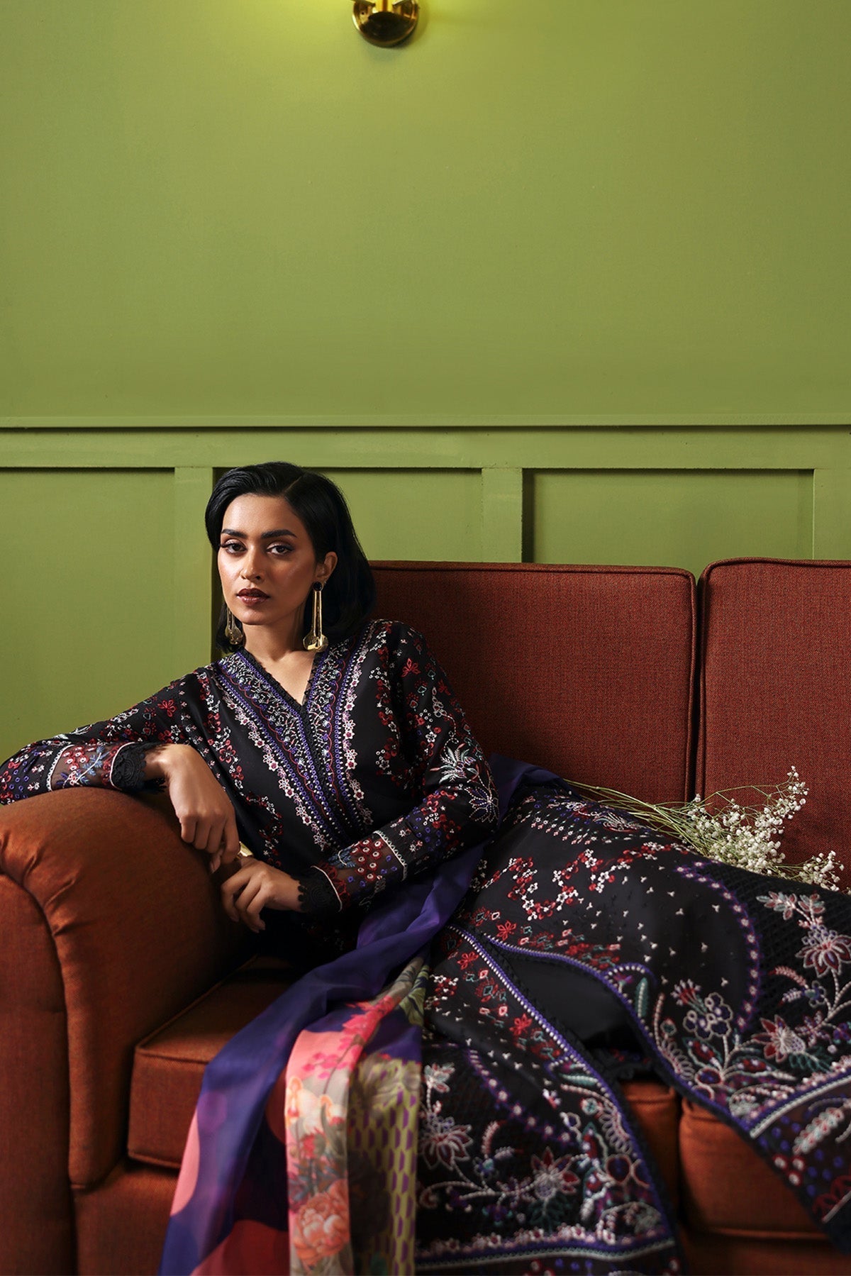 Afrozeh | Rhythm RTW | Etherea-Brand:Afrozeh-Type:Ladies Clothes-Black-Lawn-House of Maryam- Buy in UK, USA