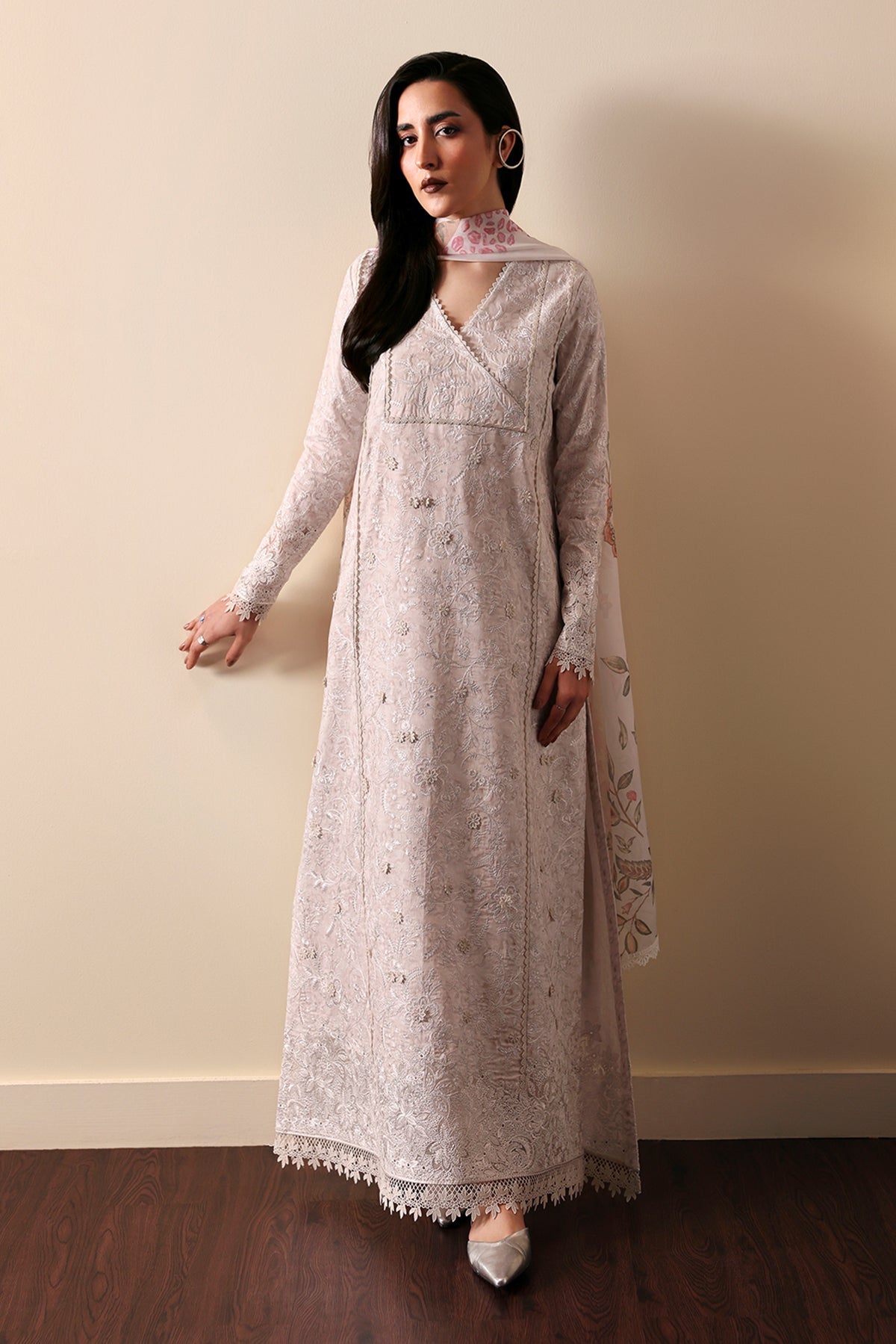 Afrozeh | Rhythm RTW | Leyla-Brand:Afrozeh-Type:Ladies Clothes-Gray-Lawn-House of Maryam- Buy in UK, USA