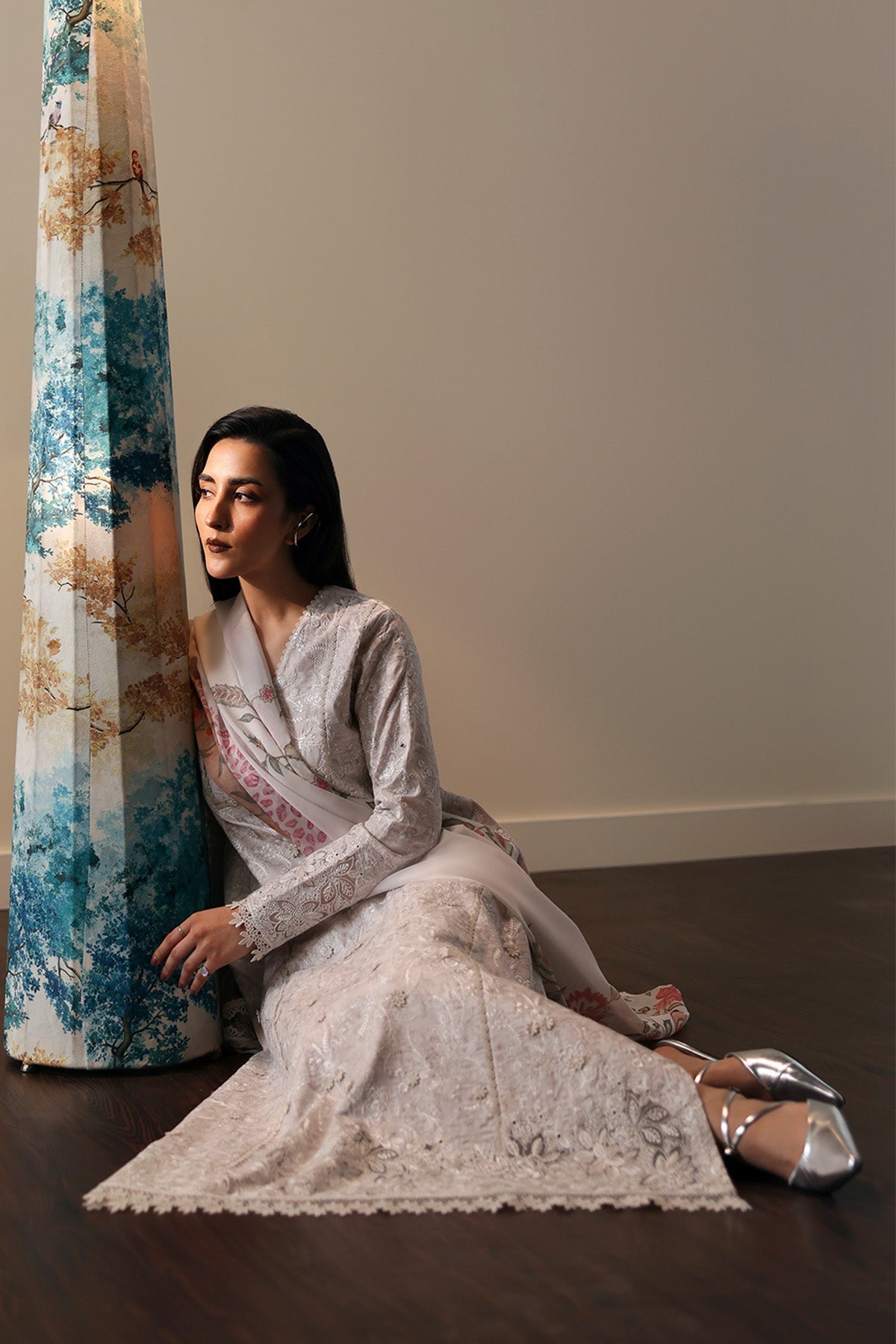 Afrozeh | Rhythm RTW | Leyla-Brand:Afrozeh-Type:Ladies Clothes-Gray-Lawn-House of Maryam- Buy in UK, USA