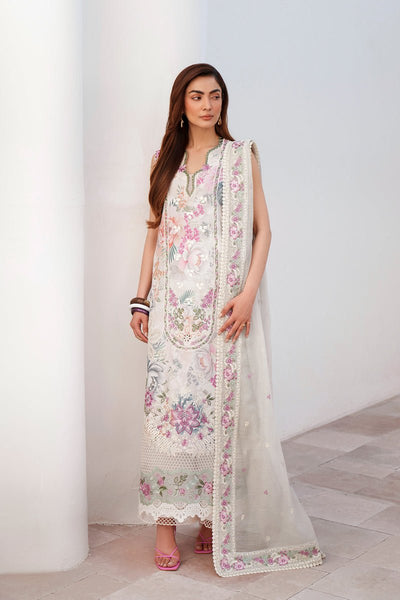 Afrozeh Auremyst light grey embroidered lawn suit