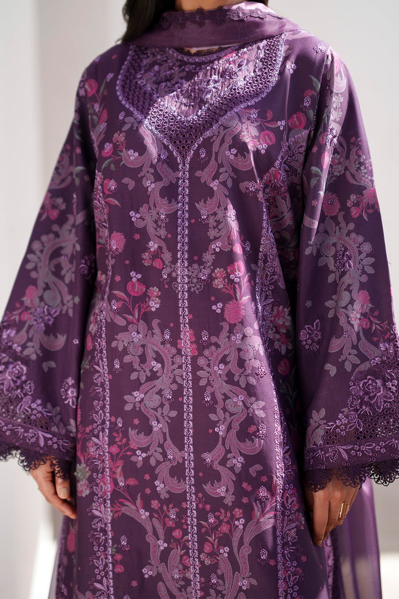 Afrozeh | Sunspell 26 | AURYN-Brand:Afrozeh-Type:Ladies Clothes-Dark Purple-Lawn-House of Maryam- Buy in UK, USA