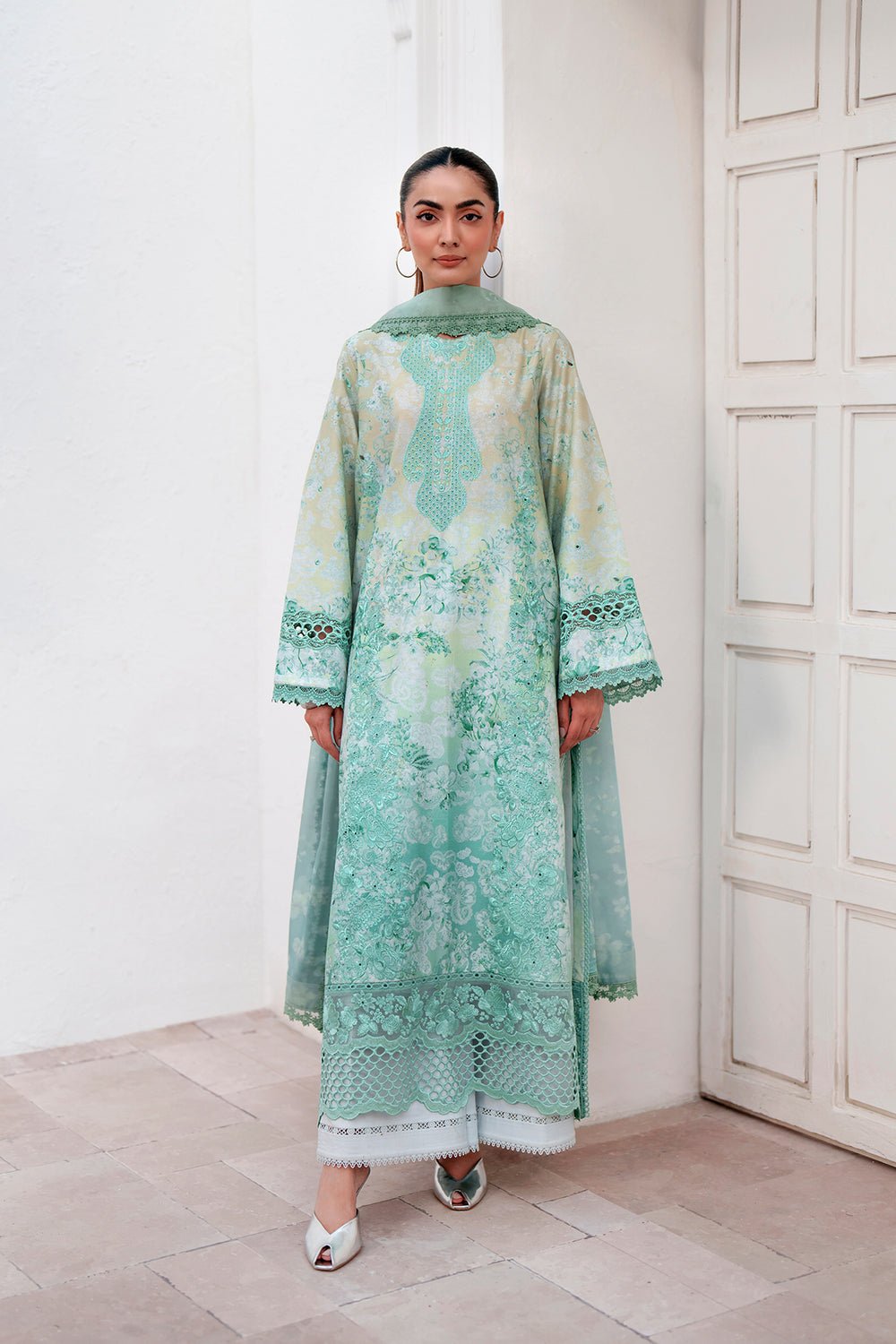 Afrozeh | Sunspell 26 | AURYN-Brand:Afrozeh-Type:Ladies Clothes-Mint-Lawn-House of Maryam- Buy in UK, USA