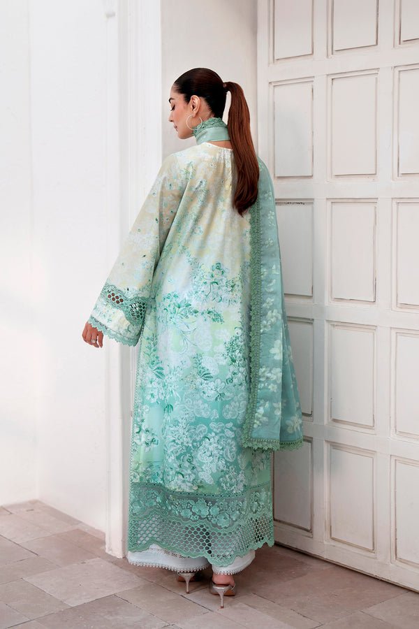 Afrozeh Auryn green embroidered lawn suit, photo 2