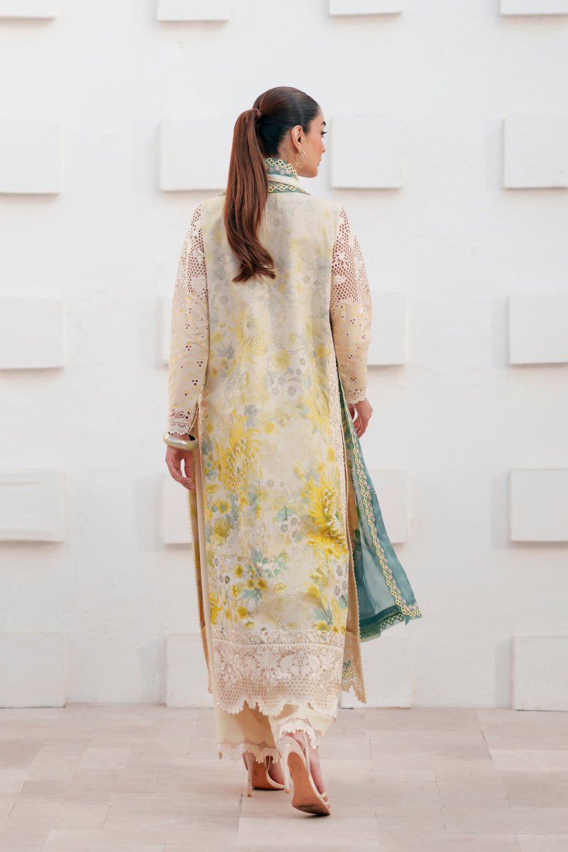 Afrozeh Liorae mustard embroidered lawn suit, photo 2