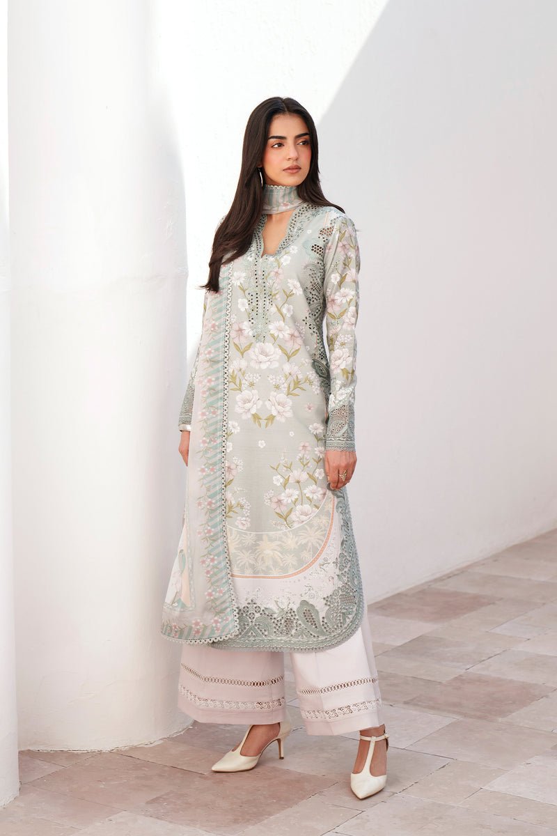 Afrozeh | Sunspell 26 | LUMIEREH-Brand:Afrozeh-Type:Ladies Clothes-Mint-Lawn-House of Maryam- Buy in UK, USA