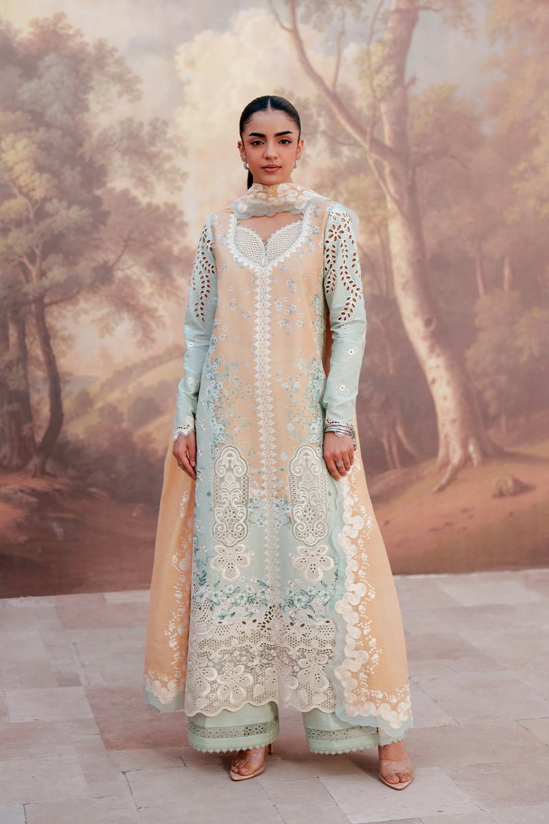 Afrozeh | Sunspell 26 | VELYRA-Brand:Afrozeh-Type:Ladies Clothes-Ice Blue-Lawn-House of Maryam- Buy in UK, USA