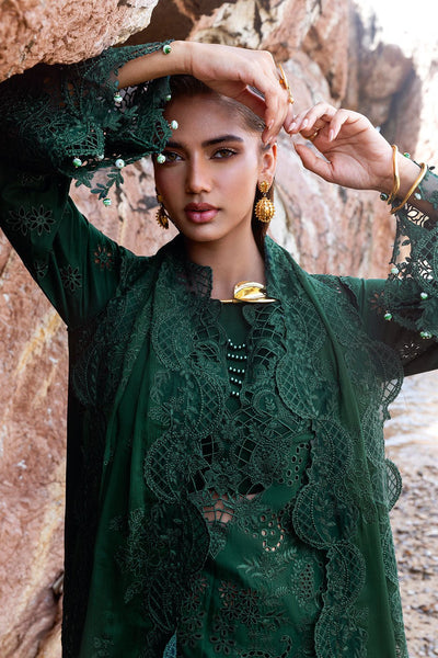 Afsanah | Lost in Waves | A-201-Brand:Afsanah-Type:Ladies Clothes-Bold Green-Lawn-House of Maryam- Buy in UK, USA