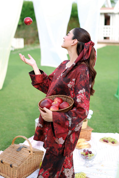 Afsanah | The Print Edit | AP-304A-Brand:Afsanah-Type:Ladies Clothes-Maroon-Lawn-House of Maryam- Buy in UK, USA