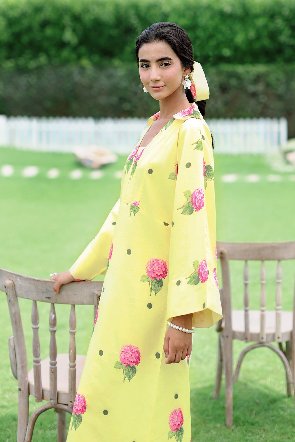 Afsanah | The Print Edit | AP-306-Brand:Afsanah-Type:Ladies Clothes-Lemon Yellow-Lawn-House of Maryam- Buy in UK, USA