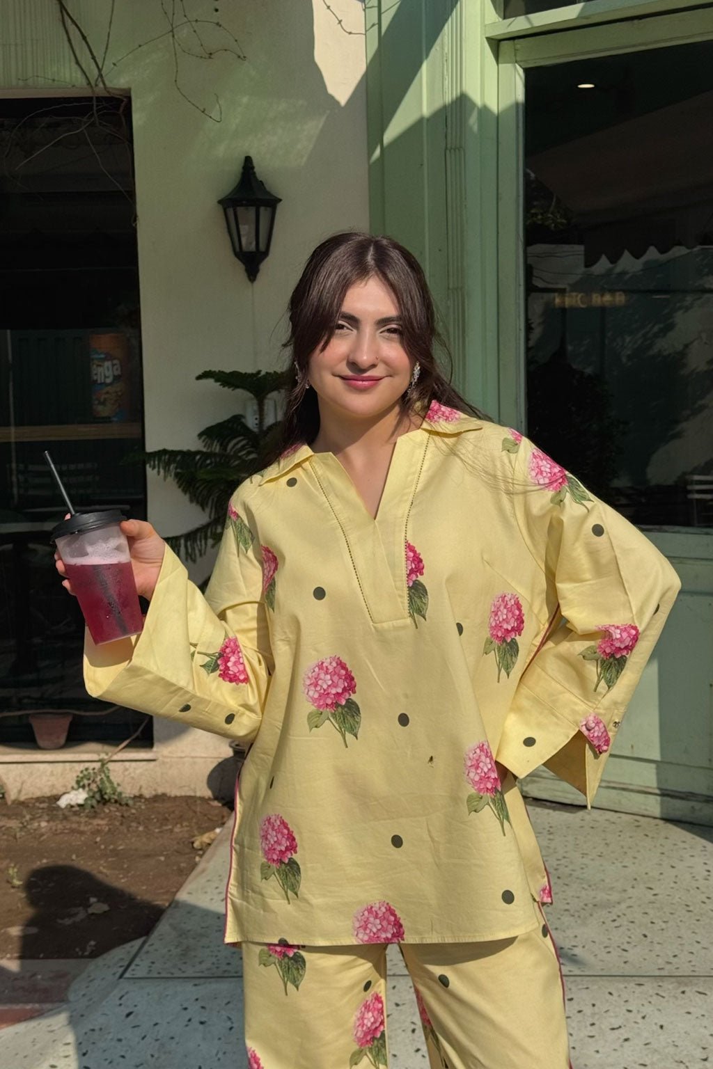 Afsanah | The Print Edit | AP-306-Brand:Afsanah-Type:Ladies Clothes-Lemon Yellow-Lawn-House of Maryam- Buy in UK, USA