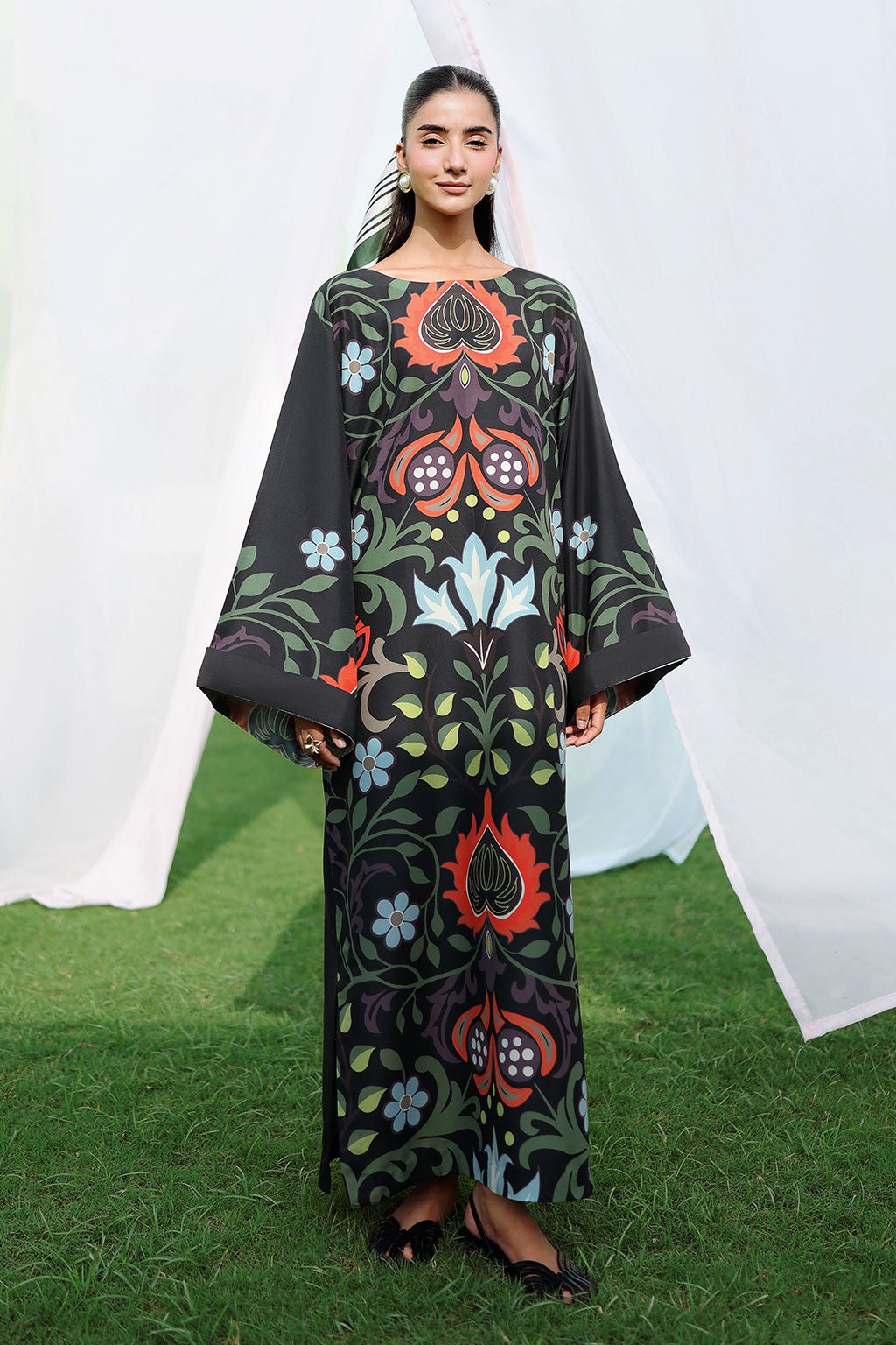 Afsanah | The Print Edit | AP-308-Brand:Afsanah-Type:Ladies Clothes-Black-Lawn-House of Maryam- Buy in UK, USA