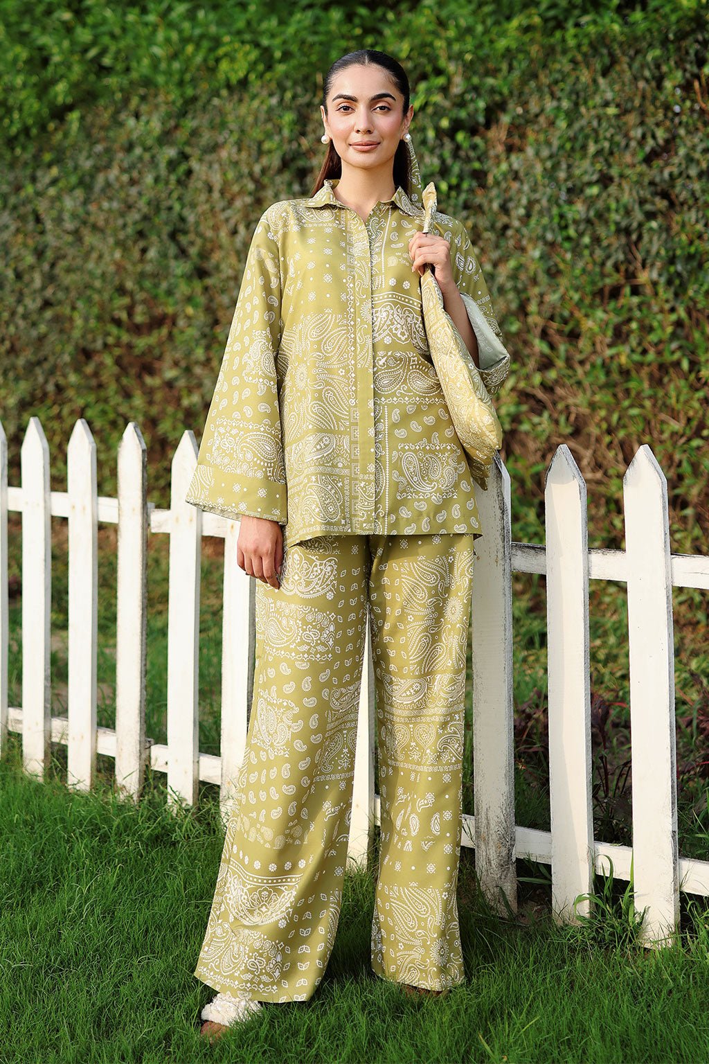 Afsanah | The Print Edit | AP-311-Brand:Afsanah-Type:Ladies Clothes-Light Lime-Lawn-House of Maryam- Buy in UK, USA