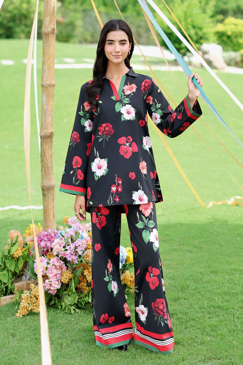 Afsanah | The Print Edit | AP-313-Brand:Afsanah-Type:Ladies Clothes-Black-Lawn-House of Maryam- Buy in UK, USA