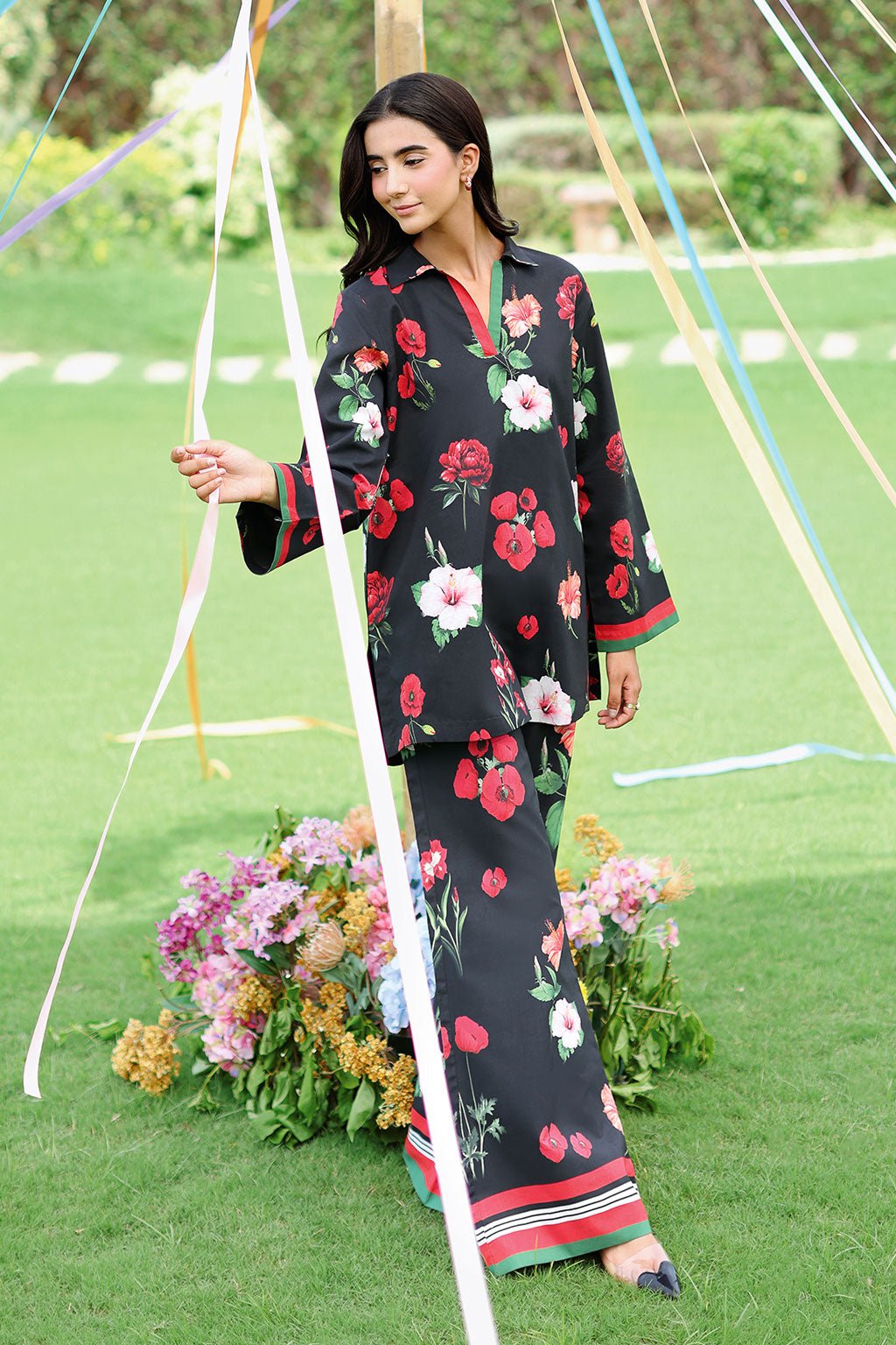 Afsanah | The Print Edit | AP-313-Brand:Afsanah-Type:Ladies Clothes-Black-Lawn-House of Maryam- Buy in UK, USA