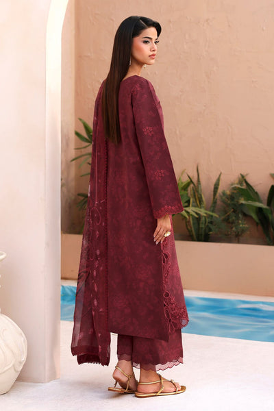 Afsanah | The Summer Palette | AL-201-Brand:Afsanah-Type:Ladies Clothes-Maroon-Lawn-House of Maryam- Buy in UK, USA