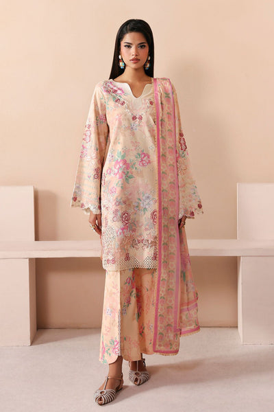 Afsanah | The Summer Palette | AL-205-Brand:Afsanah-Type:Ladies Clothes-Pale Peach-Lawn-House of Maryam- Buy in UK, USA