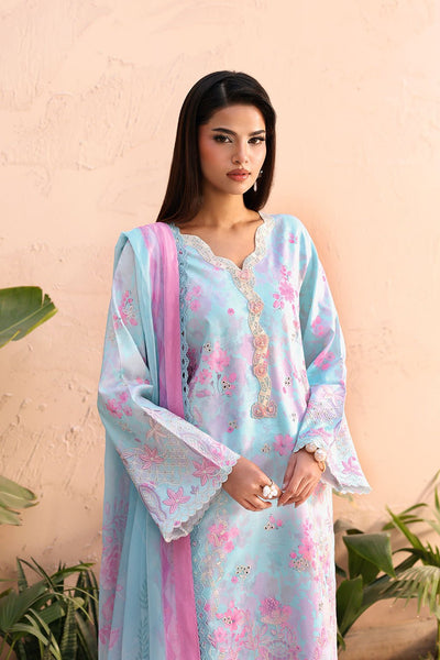 Afsanah | The Summer Palette | AL-206-Brand:Afsanah-Type:Ladies Clothes-Sky Blue-Lawn-House of Maryam- Buy in UK, USA