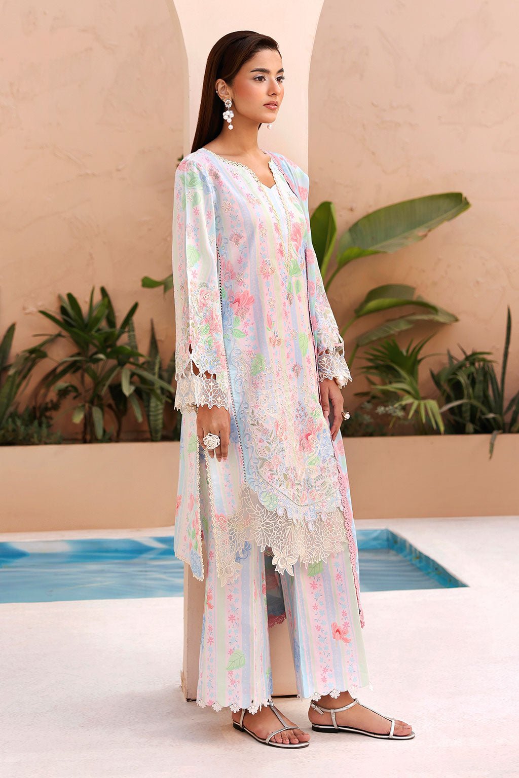 Afsanah | The Summer Palette | AL-210-Brand:Afsanah-Type:Ladies Clothes-Off White-Lawn-House of Maryam- Buy in UK, USA