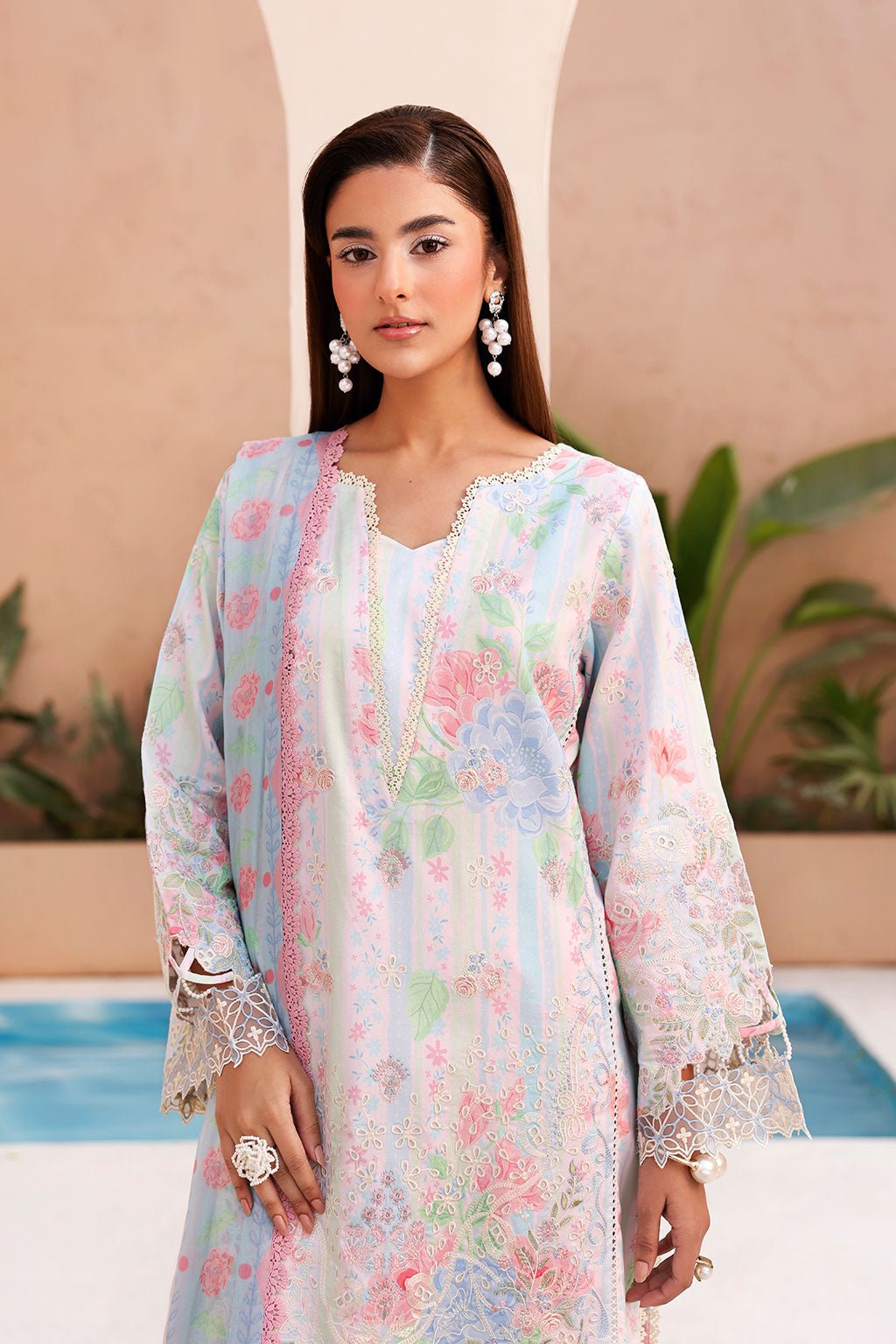 Afsanah | The Summer Palette | AL-210-Brand:Afsanah-Type:Ladies Clothes-Off White-Lawn-House of Maryam- Buy in UK, USA