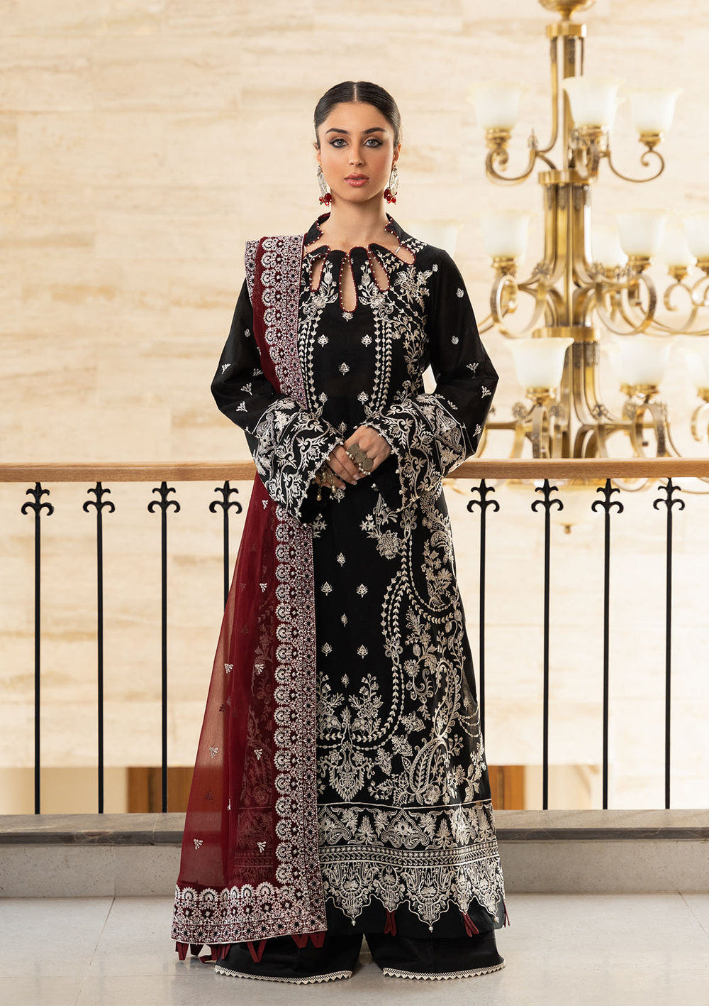 Aik Atelier | Samah Lawn 24 | LOOK 01 -  Aik Atelier Luxury - Original Designer Dress - House of Maryam