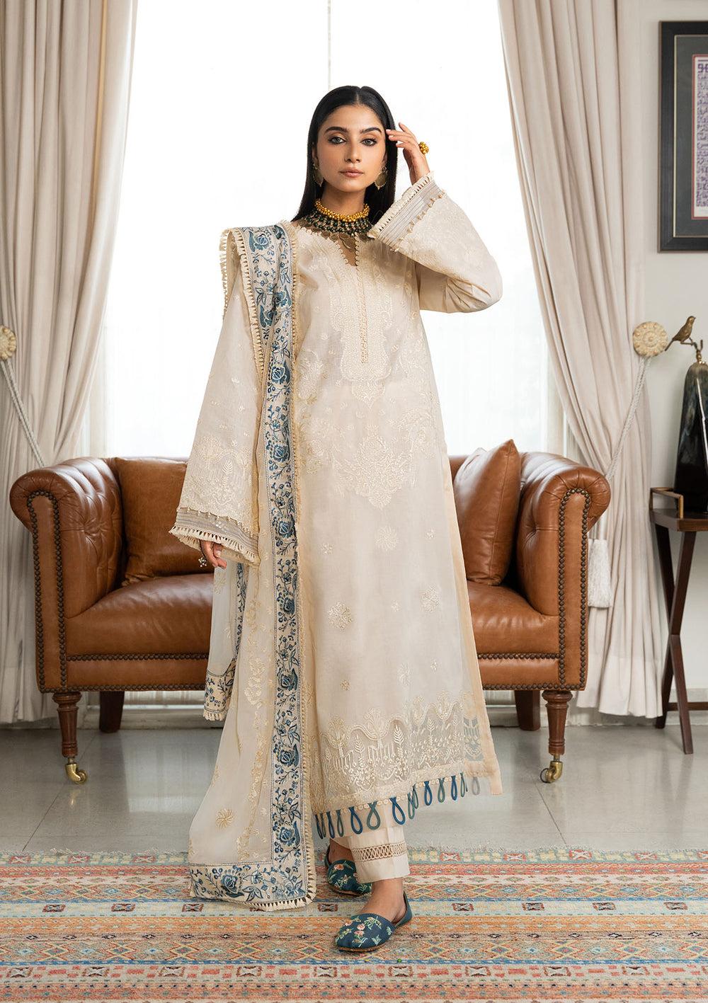 Aik Atelier | Samah Lawn 24 | LOOK 02 -  Aik Atelier Luxury - Original Designer Dress - House of Maryam