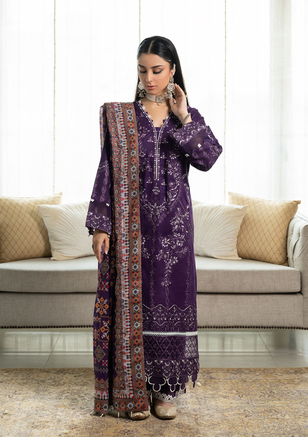 Aik Atelier | Samah Lawn 24 | LOOK 03 -  Aik Atelier Luxury - Original Designer Dress - House of Maryam