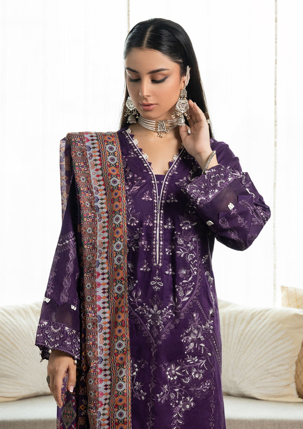 Aik Atelier | Samah Lawn 24 | LOOK 03 -  Aik Atelier Luxury - Original Designer Dress - House of Maryam
