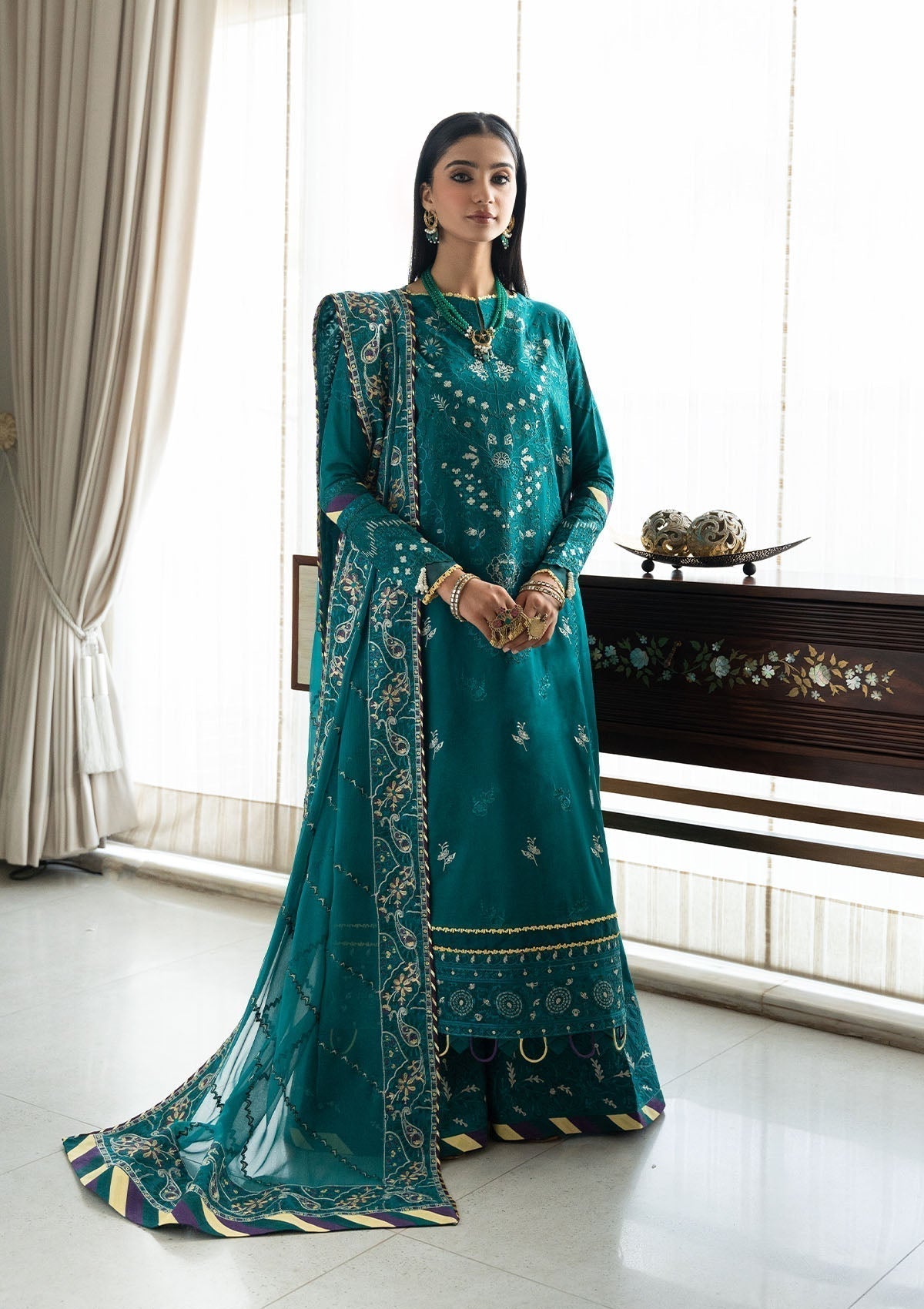 Aik Atelier | Samah Lawn 24 | LOOK 04 -  Aik Atelier Luxury - Original Designer Dress - House of Maryam