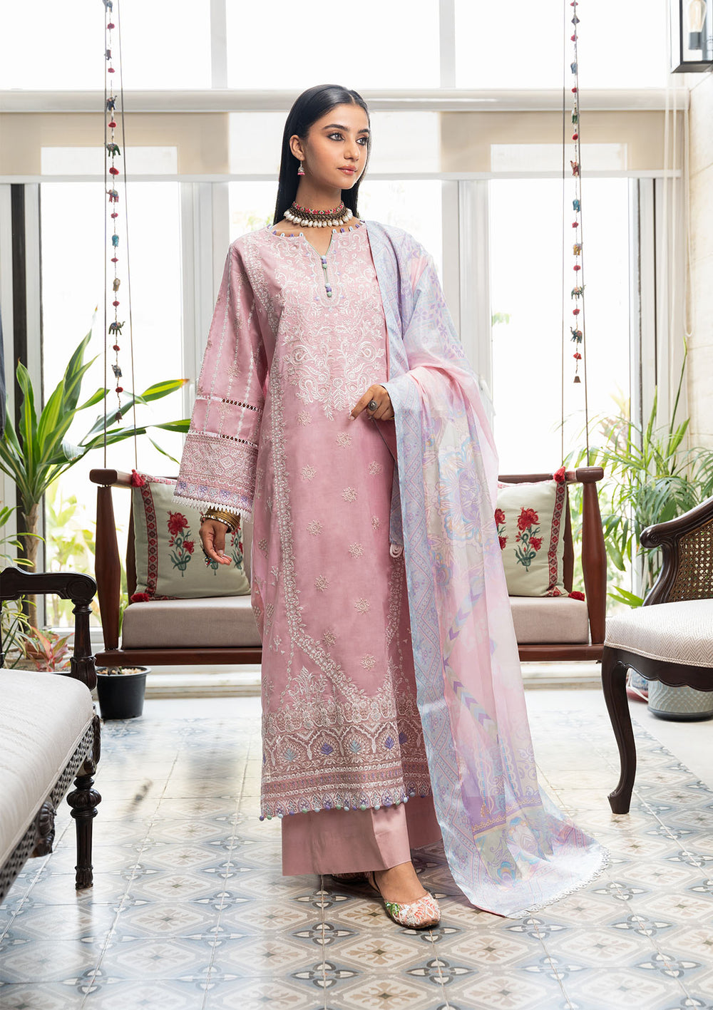Aik Atelier | Samah Lawn 24 | LOOK 06 -  Aik Atelier Luxury - Original Designer Dress - House of Maryam