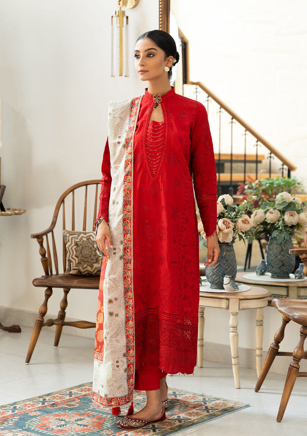 Aik Atelier | Samah Lawn 24 | LOOK 08 -  Aik Atelier Luxury - Original Designer Dress - House of Maryam