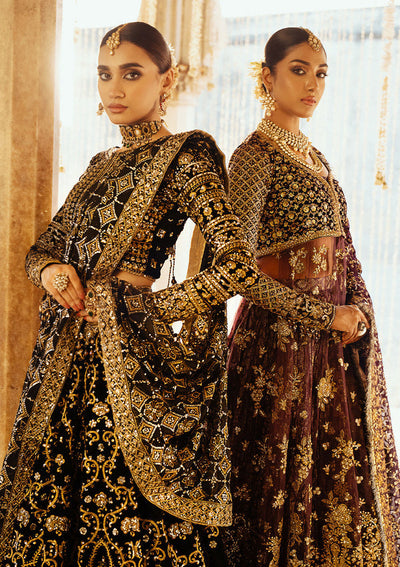 Aik Atelier Dastoor - Look 01 ebony velvet lehenga choli, photo 5