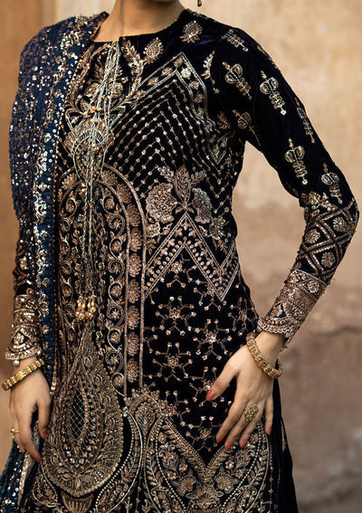 Aik Atelier Dastoor - Look 07 midnight sapphire velvet formal suit, photo 4