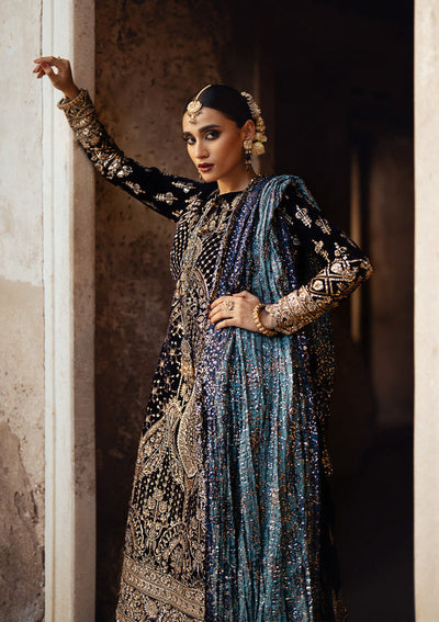 Aik Atelier Dastoor - Look 07 midnight sapphire velvet formal suit, photo 5