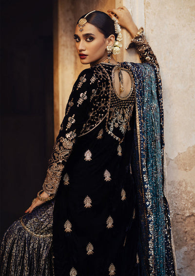Aik Atelier Dastoor - Look 07 midnight sapphire velvet formal suit, photo 3
