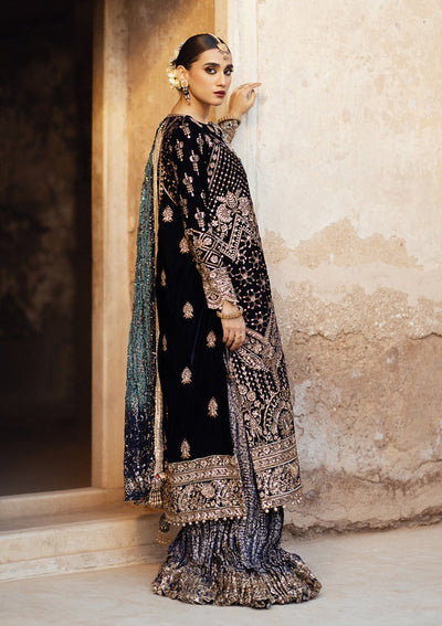 Aik Atelier Dastoor - Look 07 midnight sapphire velvet formal suit, photo 2