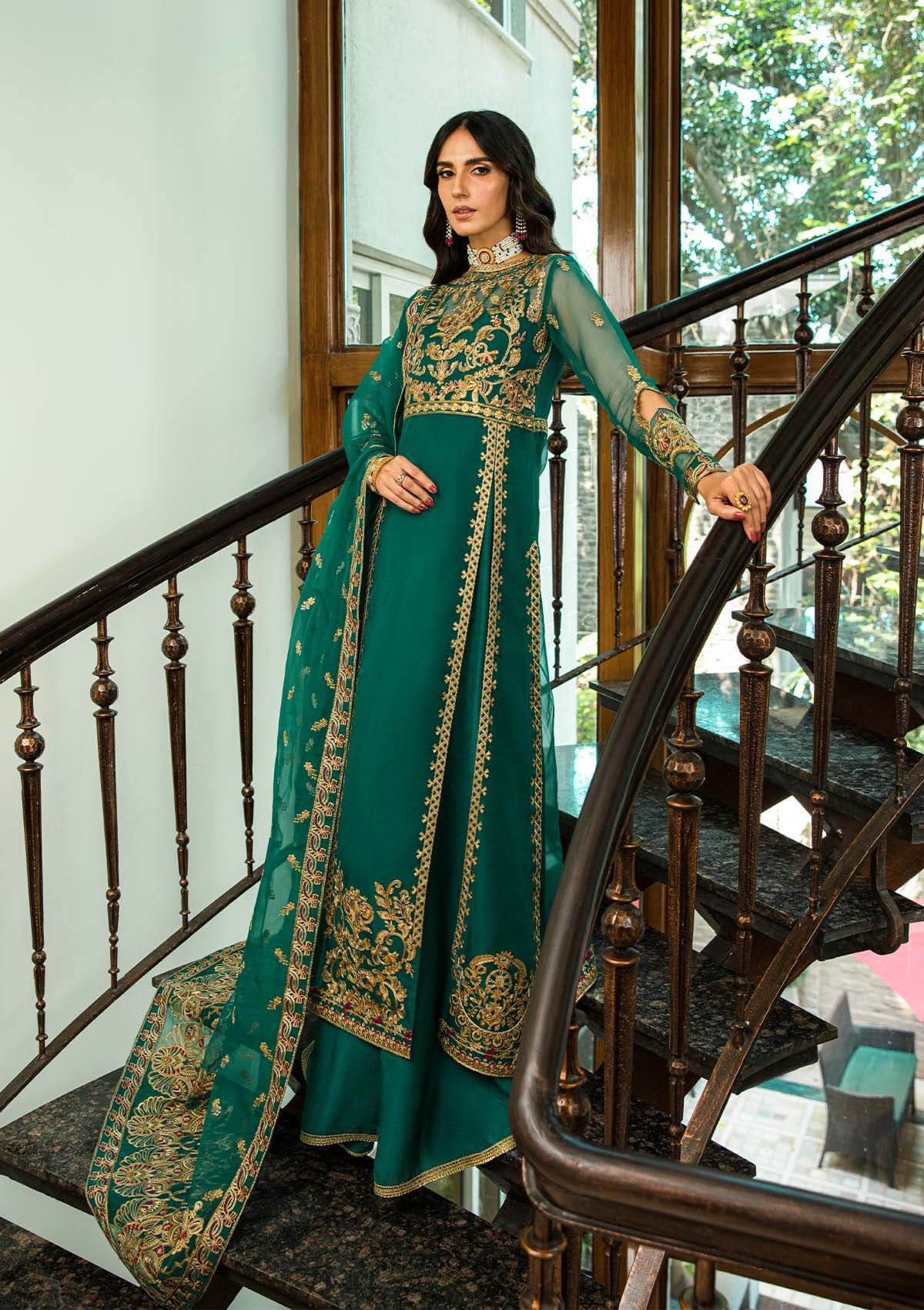 Aik Atelier | Formals Collection | GLOSSIER - LOOK 01 by Designer Aik Atelier - House of Maryam - Pakistani Designer Ethnic Wear in {{ shop.shopifyCountryName }}