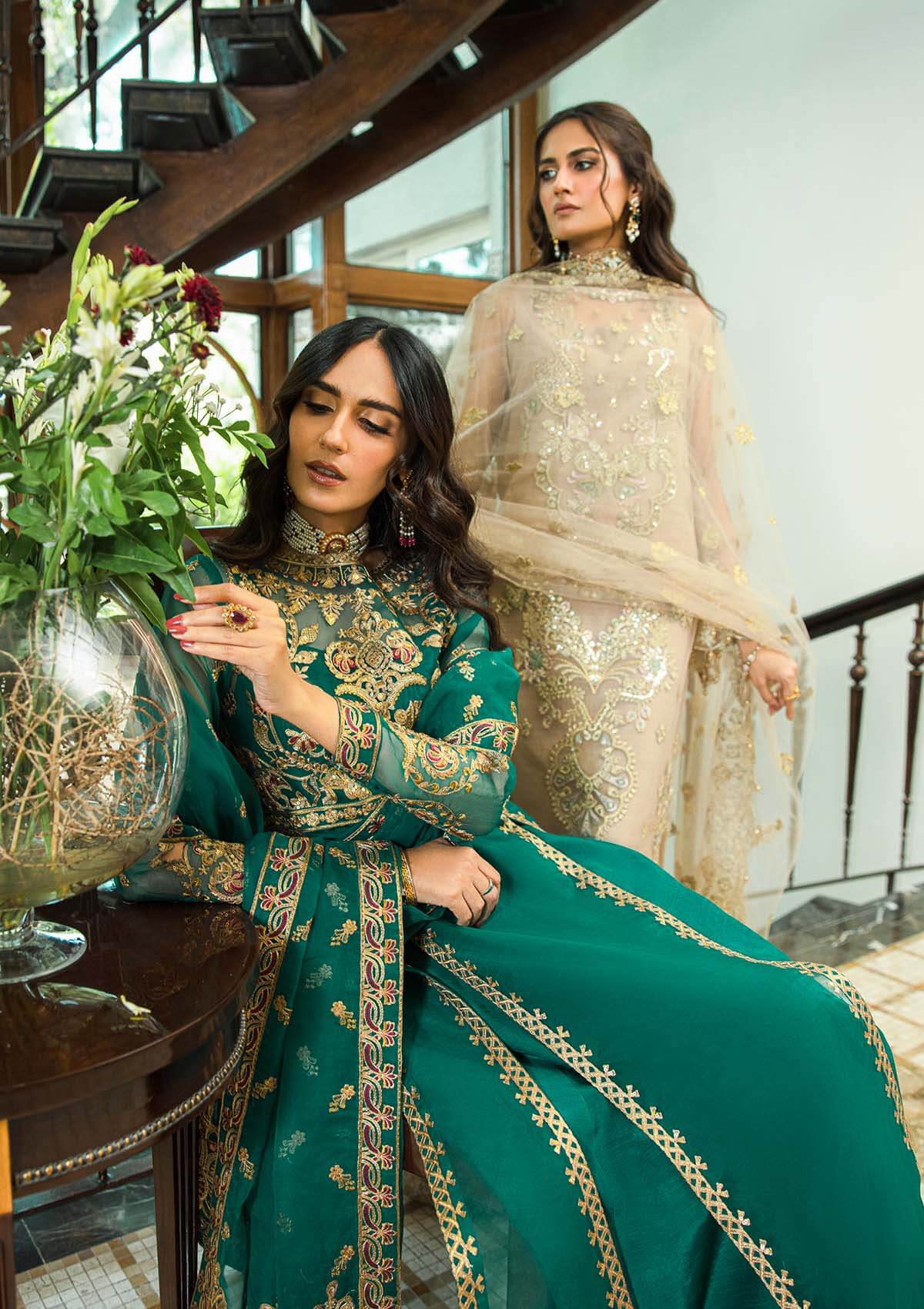 Aik Atelier | Formals Collection | GLOSSIER - LOOK 01 by Designer Aik Atelier - House of Maryam - Pakistani Designer Ethnic Wear in {{ shop.shopifyCountryName }}