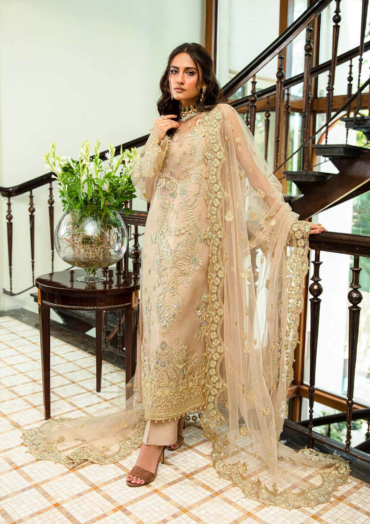 Aik Atelier | Formals Collection | GLOSSIER - LOOK 02 -  Aik Atelier Formal - Original Designer Dress - House of Maryam