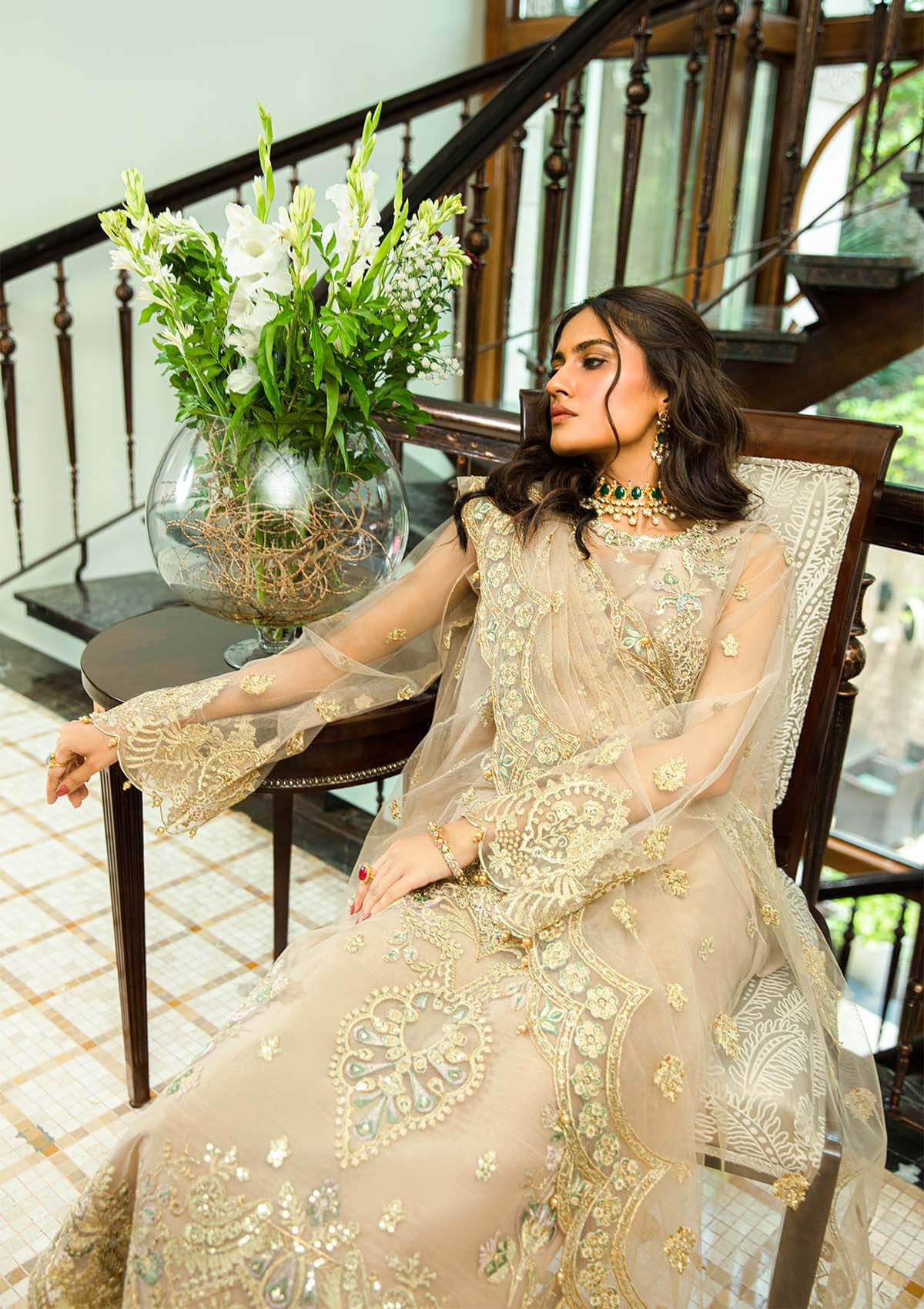 Aik Atelier | Formals Collection | GLOSSIER - LOOK 02 -  Aik Atelier Formal - Original Designer Dress - House of Maryam