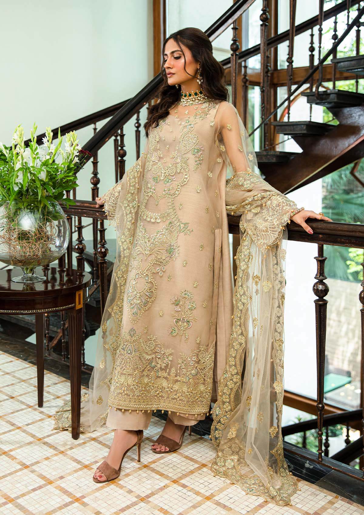 Aik Atelier | Formals Collection | GLOSSIER - LOOK 02 -  Aik Atelier Formal - Original Designer Dress - House of Maryam