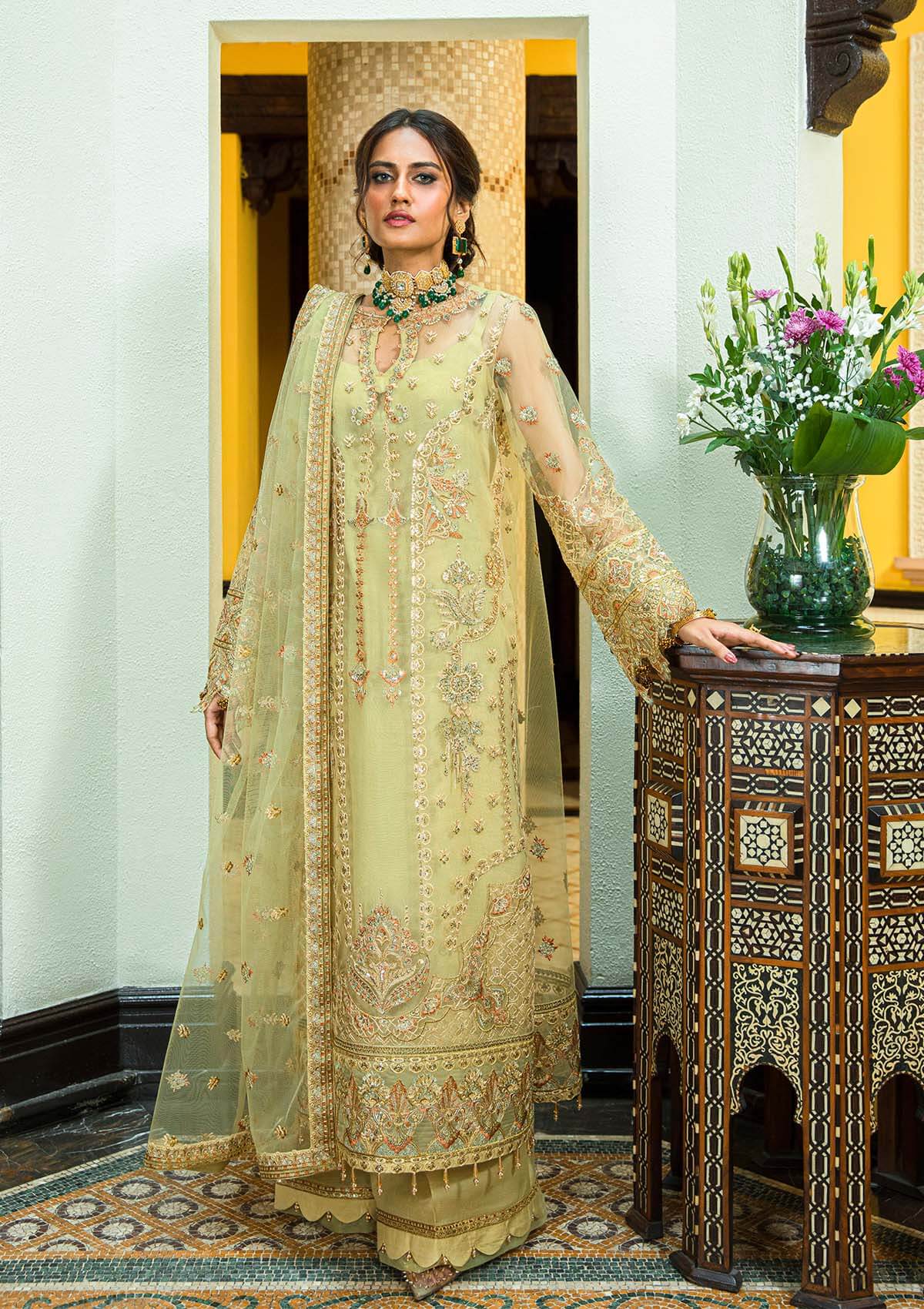 Aik Atelier | Formals Collection | GLOSSIER - LOOK 05 -  Aik Atelier Formal - Original Designer Dress - House of Maryam