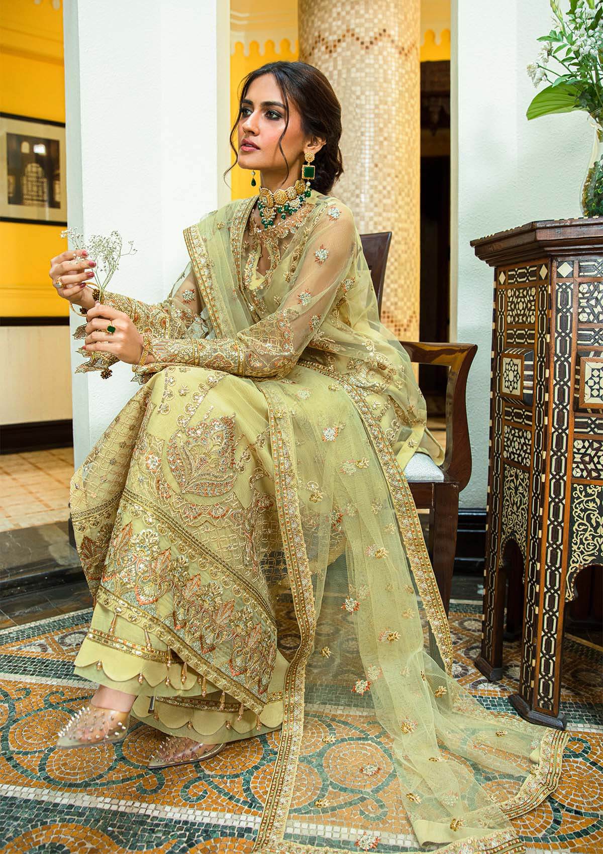 Aik Atelier | Formals Collection | GLOSSIER - LOOK 05 -  Aik Atelier Formal - Original Designer Dress - House of Maryam