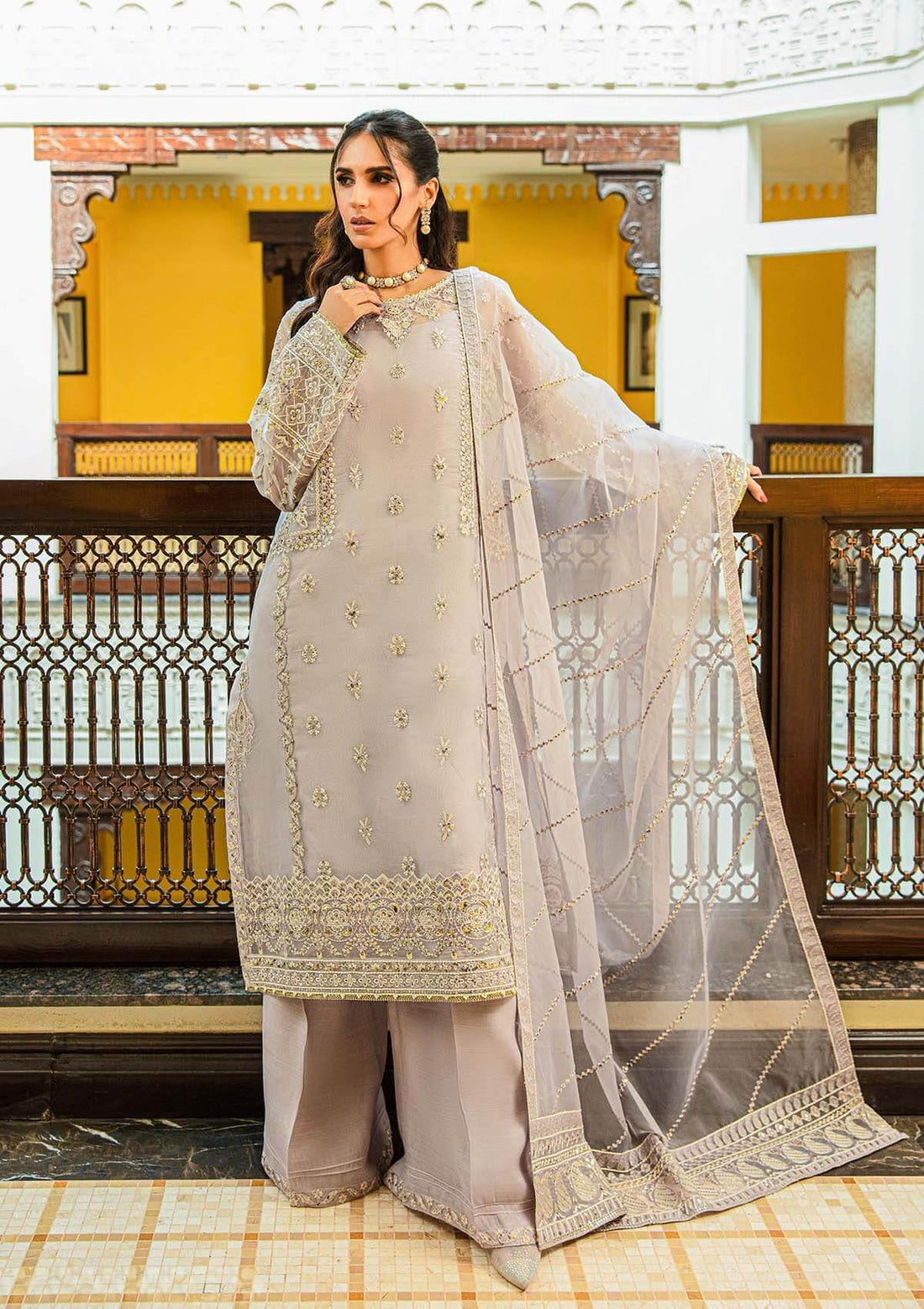 Aik Atelier | Formals Collection | GLOSSIER - LOOK 07 by Designer Aik Atelier - House of Maryam - Pakistani Designer Ethnic Wear in {{ shop.shopifyCountryName }}