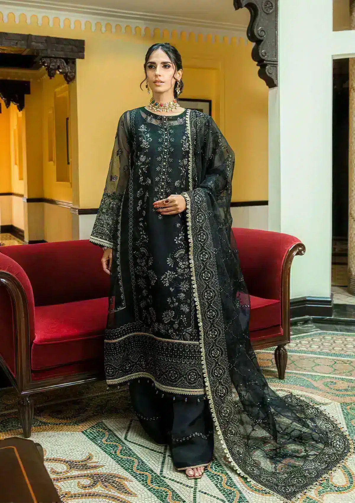 Aik Atelier | Formals Collection | GLOSSIER - LOOK 08 -  Aik Atelier Formal - Original Designer Dress - House of Maryam