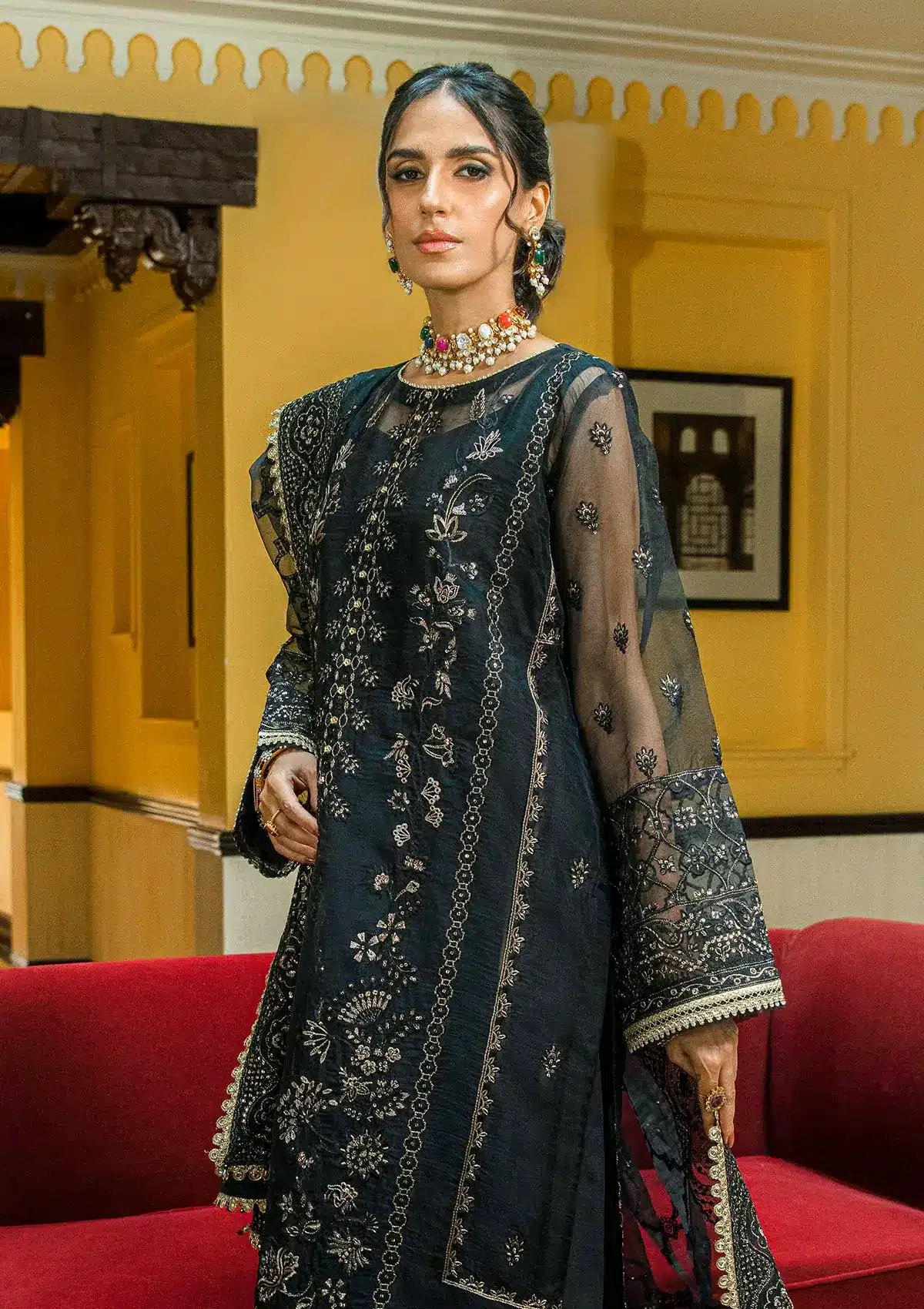Aik Atelier | Formals Collection | GLOSSIER - LOOK 08 -  Aik Atelier Formal - Original Designer Dress - House of Maryam