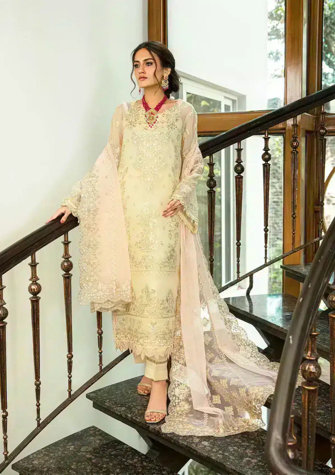 Aik Atelier | Formals Collection | GLOSSIER - LOOK 09 by Designer Aik Atelier - House of Maryam - Pakistani Designer Ethnic Wear in {{ shop.shopifyCountryName }}