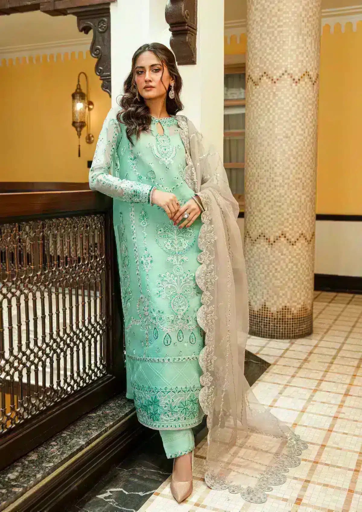 Aik Atelier | Formals Collection | GLOSSIER - LOOK 10 -  Aik Atelier Formal - Original Designer Dress - House of Maryam