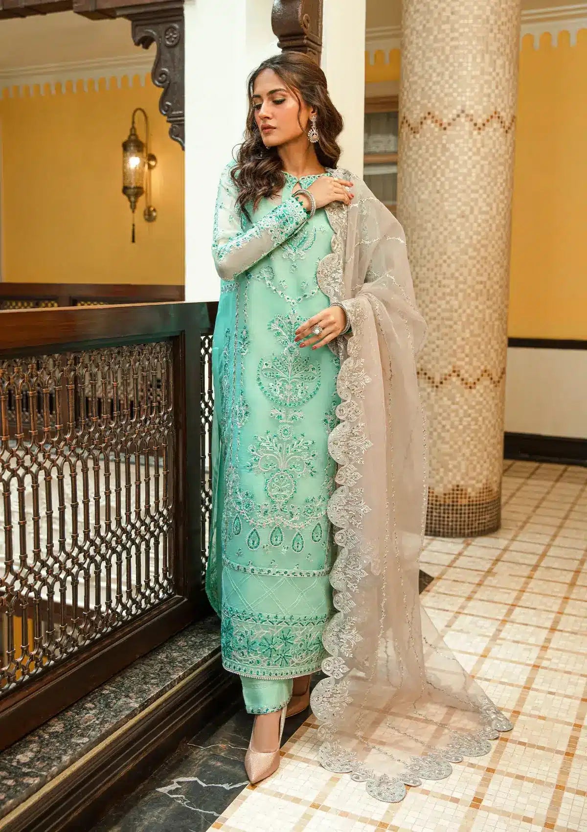 Aik Atelier | Formals Collection | GLOSSIER - LOOK 10 by Designer Aik Atelier - House of Maryam - Pakistani Designer Ethnic Wear in {{ shop.shopifyCountryName }}