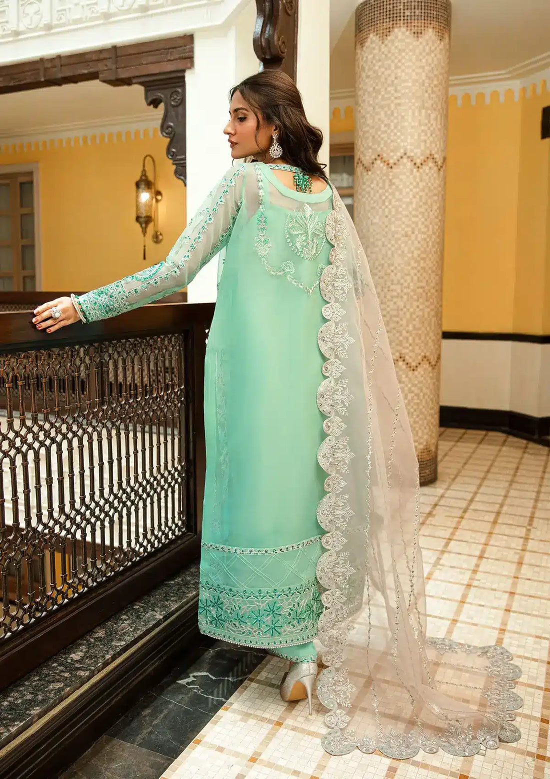 Aik Atelier | Formals Collection | GLOSSIER - LOOK 10 by Designer Aik Atelier - House of Maryam - Pakistani Designer Ethnic Wear in {{ shop.shopifyCountryName }}